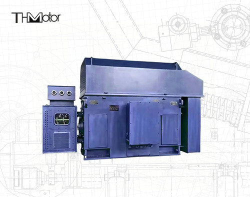 DreiphasigHochspannungsmotor YRKK 900KW des gedrehten Rotors elektromotors 800KW 375rpm
